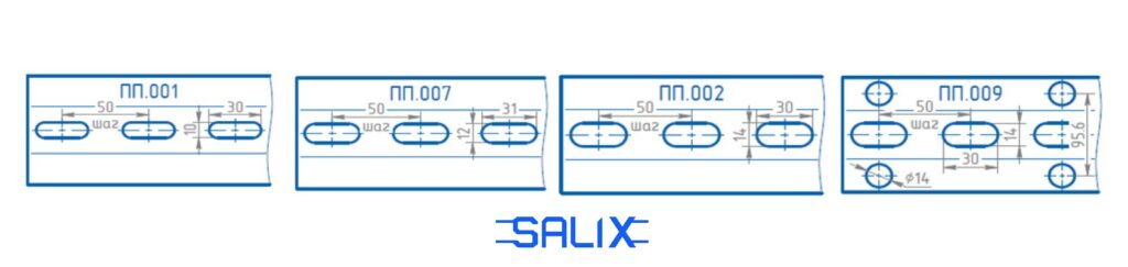 Профіль монтажний оцинкований перфорований SALIX 41×52, 275гр/м2