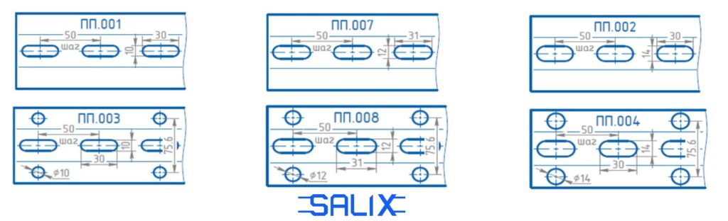 Профіль монтажний оцинкований перфорований SALIX 41×41, 275 гр/м2