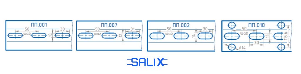 Профіль монтажний оцинкований перфорований SALIX 41×76, 275 гр/м2